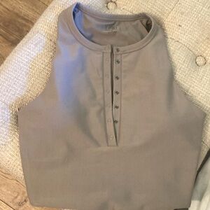 Abercrombie and Fitch workout tank top size M. Like new. Tan color. YPB brand